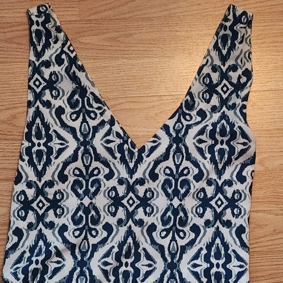 Reitmans white and turquoise patterned dress, size XXL - Picture 6 of 6